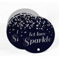thumbnail image 2 of Inkdotpot Silver Foil Paper Hang Tags Let Love Sparkle Wedding Favor Tags 50 Pieces, 2 of 6