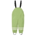 thumbnail image 1 of MIASHUI Salopette Imperméable pour Enfants, Vêtement de Pluie Résistant pour l'Extérieur, Vert, 1-3 Ans, 1 of 4
