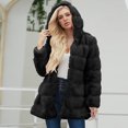 thumbnail image 4 of Pompotops Manteau Chaud en Fausse Fourrure pour Femmes Veste d'Hiver Col Rabattu, 4 of 9
