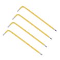 thumbnail image 1 of Unique Bargains 4mm Ball End Hex Key Wrench, L Shaped Long Arm S2 Steel Repairing Tool 4 Pack, 1 of 5