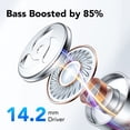 thumbnail image 2 of Wireless Ear Buds 50H Playback LED Power Display Earphones with Wireless Charging Case Headphones IPX7 Waterproof in-Ear Earbuds with Mic Compatible for iPhone Android Black, 2 of 6