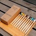 thumbnail image 4 of 10Pcs/Set Natural Bamboo Toothbrushes Soft Bristles Bamboo Handle for Home Hotel Travel Use, 4 of 5