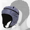 thumbnail image 3 of kurtrusly EVA Goalkeeper Rugby Soccer Football Helmet Rugby Hat Head Adults Youth Head Protector Protector Guard White Blue, 3 of 9