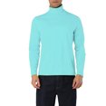thumbnail image 1 of INSPIRE CHIC Men's Pullover Turtle Neck Long Sleeves Stretchy Slim Fit Tops, 1 of 5
