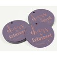 thumbnail image 3 of Inkdotpot Pack Of 50 Real Rose Gold Foil Paper Tags Cheers To Retirement Favor Hang Tags, 3 of 6