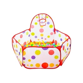 50 Balles De Jeu En Plastique Pour Piscine à Balles, Tente Et Maison De Jeu – Anti-Écrasement – Sac De Rangement Inclus – Couleurs Vives – Dès 12 Mois