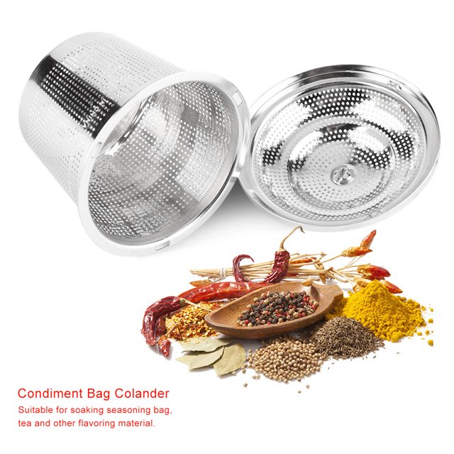 Stainless Steel Seasoning Balls Strainer Rustproof Colander for Kitchen with Seasoning Balls for Kitchen