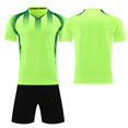 thumbnail image 2 of Custom Football Kit Set for Adult and Child, Name Number Team Logo DIY Family Match Personalized Jersey Shirt Shorts Set, Dad and Son Matching Outfits Light Green S, 2 of 6