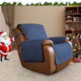 thumbnail image 2 of CHOK 2024 Housse Réversible Résistante à l'Eau pour Fauteuil Inclinable avec Sangles Élastiques Gris/gris Pâle, 2 of 7