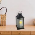 thumbnail image 3 of LED Solar Frosted Glass Pane Lantern Black, 3 of 3