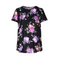 thumbnail image 4 of Blouses à Manches Courtes pour Femmes Mode Imprimée Décontractée Col en V T-Shirt Ample Blouse Hauts à Manches Courtes pour Femmes, 4 of 6