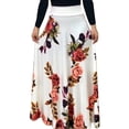 thumbnail image 2 of Robe Maxi Femme à Manches Longues à Imprimé de Points de Fleurs d'Été, 2 of 12