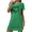 Green, variant on Nightgowns for Women, Womens Oversized Short Nightgown Fashion Chest Print Short Sleeve Nightdress