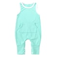 thumbnail image 1 of Newborn Clothes for Girls Newborn Infant Baby Girls Boys Sleeveless Ribbed Solid Knit Jumpsuit Clothes, 1 of 9