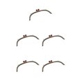 thumbnail image 1 of Maytalsory Metal Arch Frame Kiss Clasp Purse Bag DIY Bead Head Lock Red 24.5cm 5Set, 1 of 6