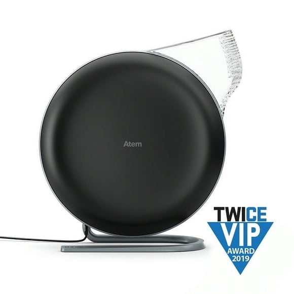 IQAir Atem Desk Personal HyperHEPA Air Purifier - Filters 99% of allergens, asthma triggers, airborne pollutants, odors and gasses - Perfect for offices or other small rooms (Black)