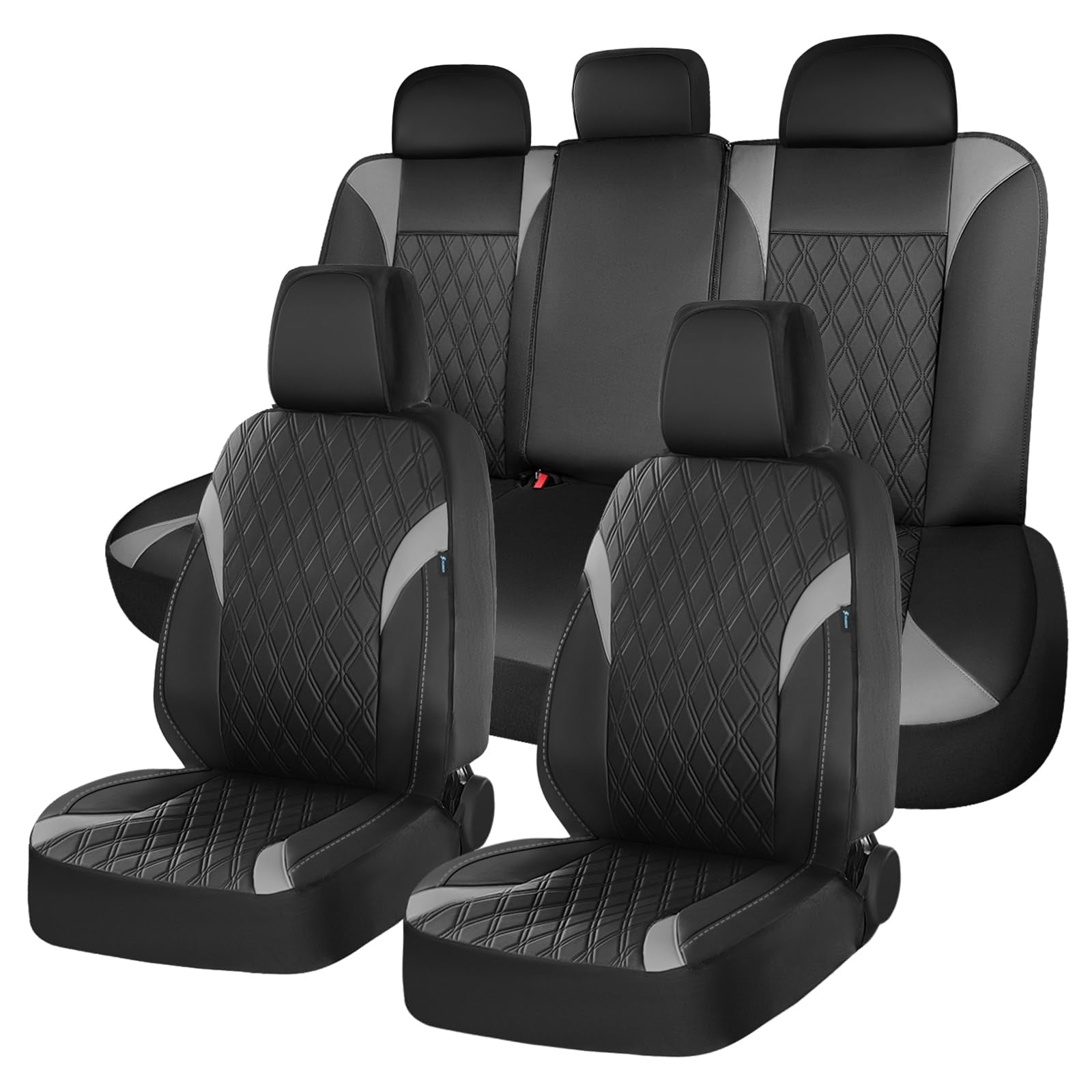 FLORICH Car Seat Covers Full Set Leather Seat Covers for Cars