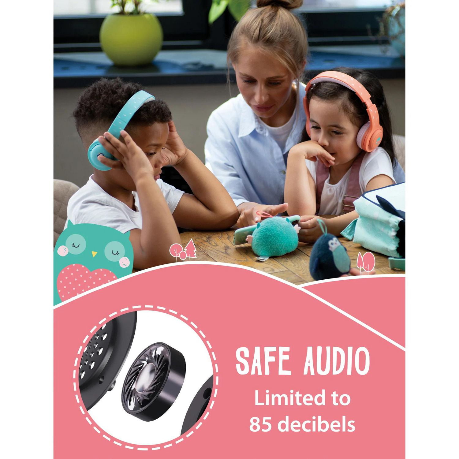 Planet Buddies Écouteurs sans fil pour enfants
