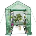 thumbnail image 1 of GloryStar Serre de Jardin à Entrée Piétonne avec 4 Tablettes, Abri Portatif pour Plantes d'Extérieur avec Porte Enroulable, Structure Résistante aux Intempéries pour la Cour Arrière, le Patio et la Culture au Jardin, 1 of 6