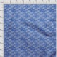 thumbnail image 3 of oneOone Cotton Poplin Blue Fabric Geometric African Craft Projects Decor Fabric Printed By The Yard 42 Inch Wide, 3 of 4