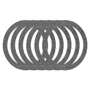 Uxcell Magnetic Adapter Ring, Magnetic Wireless Charger Conversion Kit Black