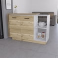 thumbnail image 2 of FM FURNITURE Aspen Kitchen Island Two Doors Engineered Wood White, 2 of 7