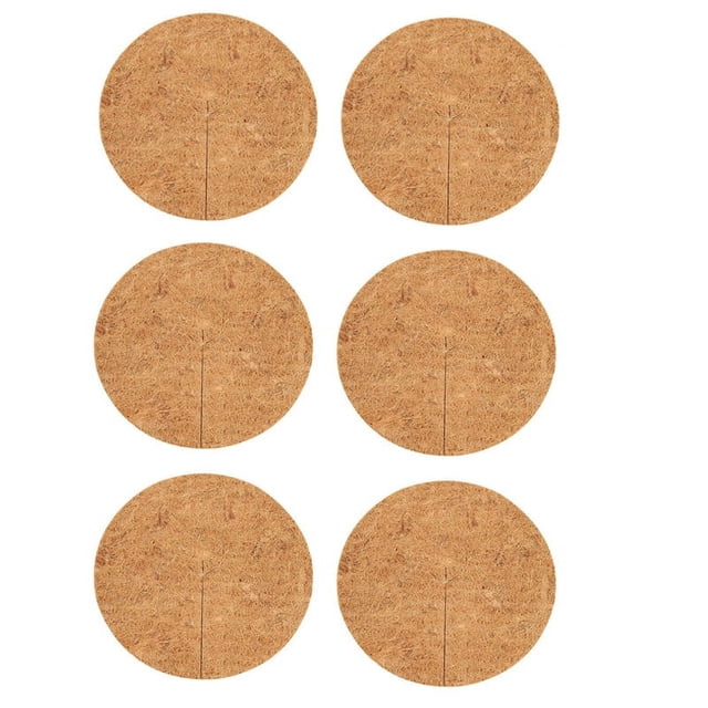 Dvkptbk Pots Housses 6 Pcs Noix de Coco Paillage Disque Housses de Pots Tapis de Disques Protection Hivernale Housse Déco Maison