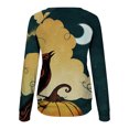 thumbnail image 5 of Hauts pour Femmes Chic Décontracté 2023 Halloween Imprimé Manches Longues Col Rond Chandail à Capuchon Décontracté Hauts Costumes d'Halloween pour Femmes en Liquidation, 5 of 5
