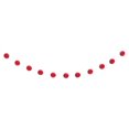 thumbnail image 2 of Guirlande de boule de papier de soie rouge, 7 pi, 2 of 2