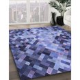 thumbnail image 3 of Ahgly Company Machine Washable Indoor Rectangle Transitional Sky Blue Area Rugs, 2' x 3', 3 of 7
