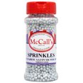 thumbnail image 2 of SPRINKLES NON PAREIL SATIN SILVER 3mm 100 G, 2 of 2