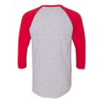 thumbnail image 2 of 5050 Raglan T-Shirt à Manches Trois-Quarts, L, Gris Bruyère, 2 of 2
