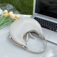 thumbnail image 1 of Half Moon Commute Bag Fashion Underarm Hobo Bag Solid Color for Weekend Vacation, 1 of 10