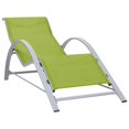 thumbnail image 1 of vidaXL Chaise Longue Textilène et Aluminium Vert, 1 of 5