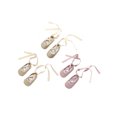 thumbnail image 5 of goowrom Kids Princess Shoes, Solid Color Soft Sole Footwear Walking Shoes with Ribbon for Spring Summer, Beige/Pink/Golden, 5 of 5