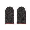 thumbnail image 1 of 2pcs Gaming Screen Gloves Nylon Knitted Game Gloves Sweatproof Elastic Game Controller Sleeves, Red, 1 of 9
