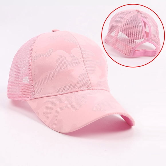 Women Men Camouflage Breathable Beach Adjustable Baseball Cap Sun Hat sun hats for women Hat for women Pink