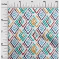 thumbnail image 2 of oneOone Velvet Sea Green Fabric Geometric Craft Projects Decor Fabric Printed By The Yard 58 Inch Wide, 2 of 5