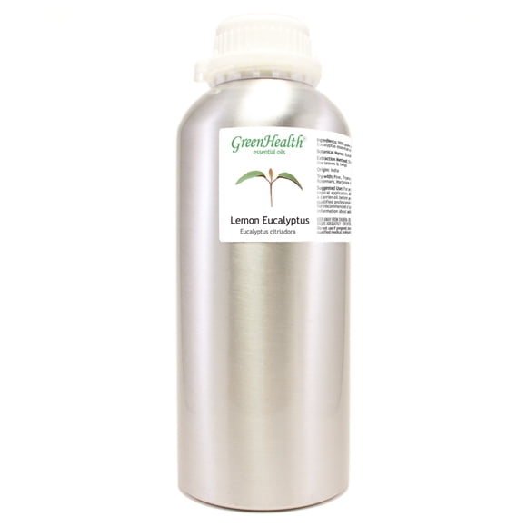 Lemon Eucalyptus Essential Oil - 32 fl oz Aluminum Bottle w/Plug Cap - 100% Pure Essential Oil