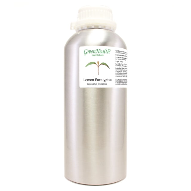 Lemon Eucalyptus Essential Oil - 32 fl oz Aluminum Bottle w/Plug Cap - 100% Pure Essential Oil