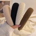 thumbnail image 4 of EGNMCR Knitted Wool Stripe Cloth Hair Hoop New Sweet Hundred Hoop Ferrule Ferrule, 4 of 6