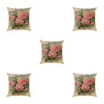 thumbnail image 2 of Maytalsory Easy To Change Flowers Pillowcase Addition To Home Decor Polyester Decorative Pillow Cushion Covers Soft Durable kztym001-7 5Set, 2 of 6