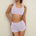 thumbnail image 1 of Cameland Fashion Women's Sexy Hanging Neck Swimsuit Set Solid Color Split Swimsuit Two Piece Set, 1 of 5