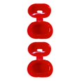 thumbnail image 2 of crativent Étui de Rangement en Silicone pour Écouteurs et Casque pour Airdots Version Jeunesse Rouge 2 Ensembles, 2 of 6