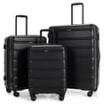 thumbnail image 1 of Costway 3 Piece Hardshell Luggage Set Ex pandable Suitcase w/ TSA Lock & Spinner Wheels, 1 of 10