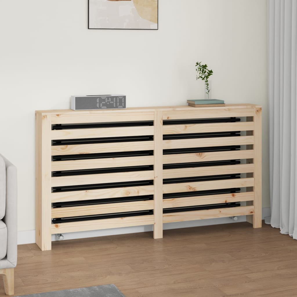 vidaXL Cache-Radiateur 153x19x84 cm Bois de Pin Massif