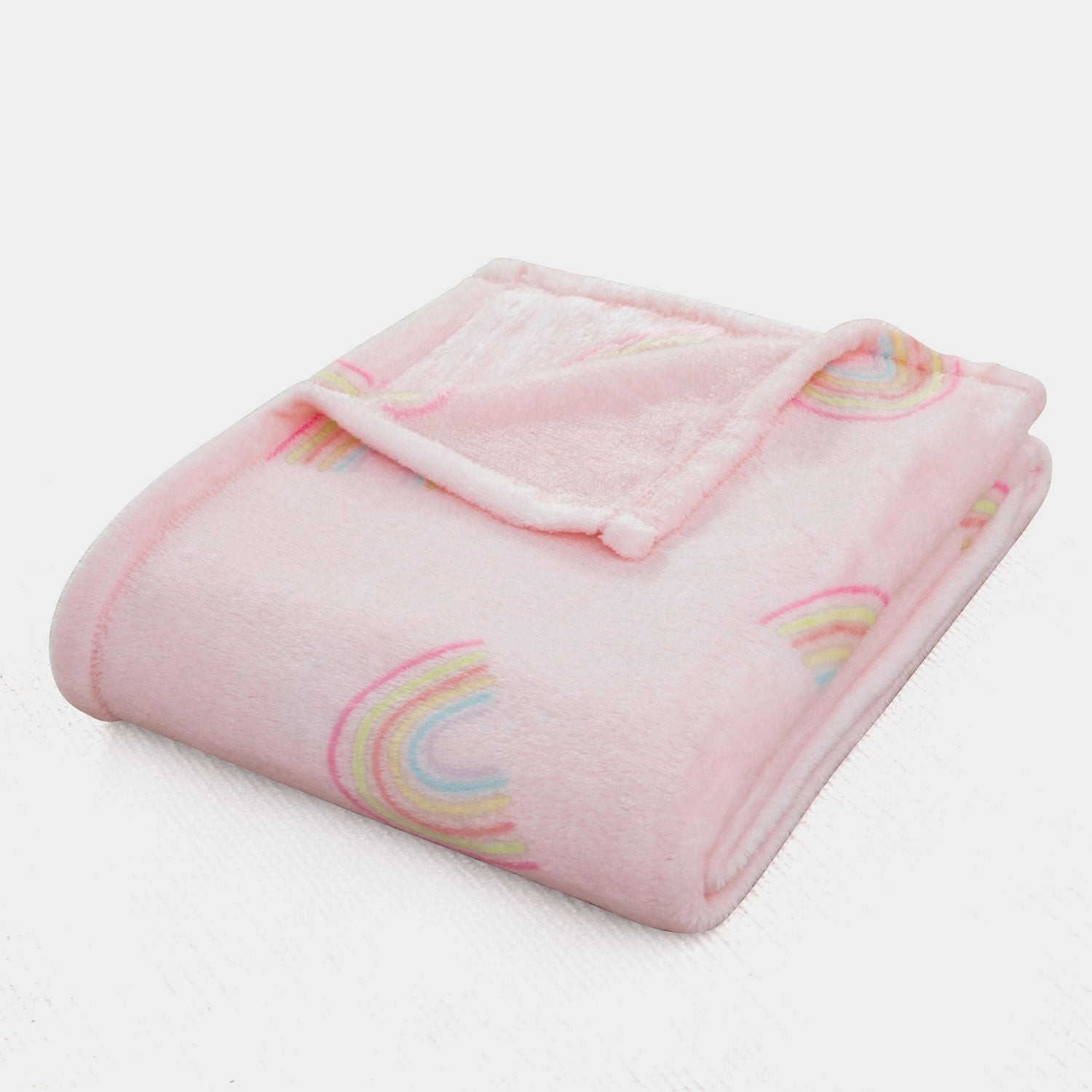 Mainstays Kids Couverture Jetée en Peluche Arc-en-ciel