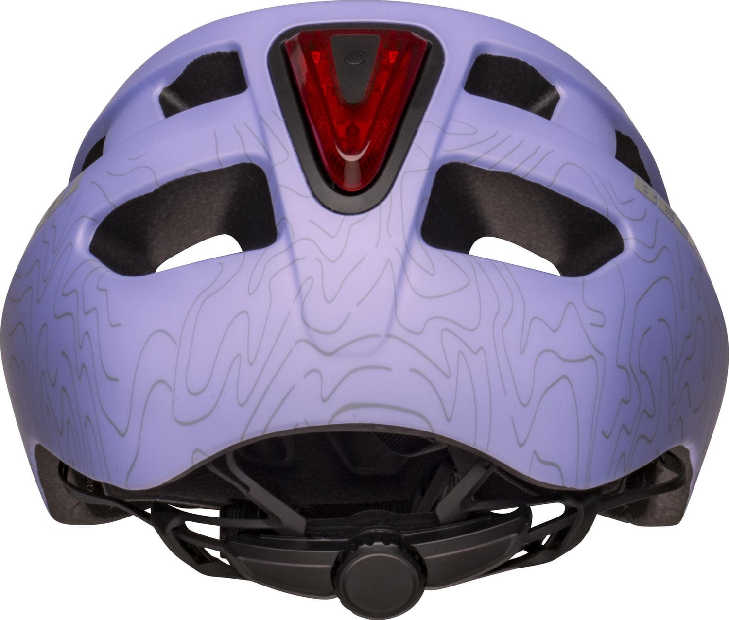 Bell Sports Nixon Adult Lighted Bike Helmet Orchid Topography