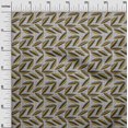 thumbnail image 3 of oneOone Rayon Mustard Yellow Fabric Abstract Leaf With Dot Sewing Craft Projects Fabric Prints By Yard 56 Inch Wide, 3 of 4