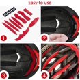 thumbnail image 4 of LLC Coussinets de Remplacement en Mousse pour Casque de Moto/vélo Universel - Rouge, 2 Ensembles, 4 of 5
